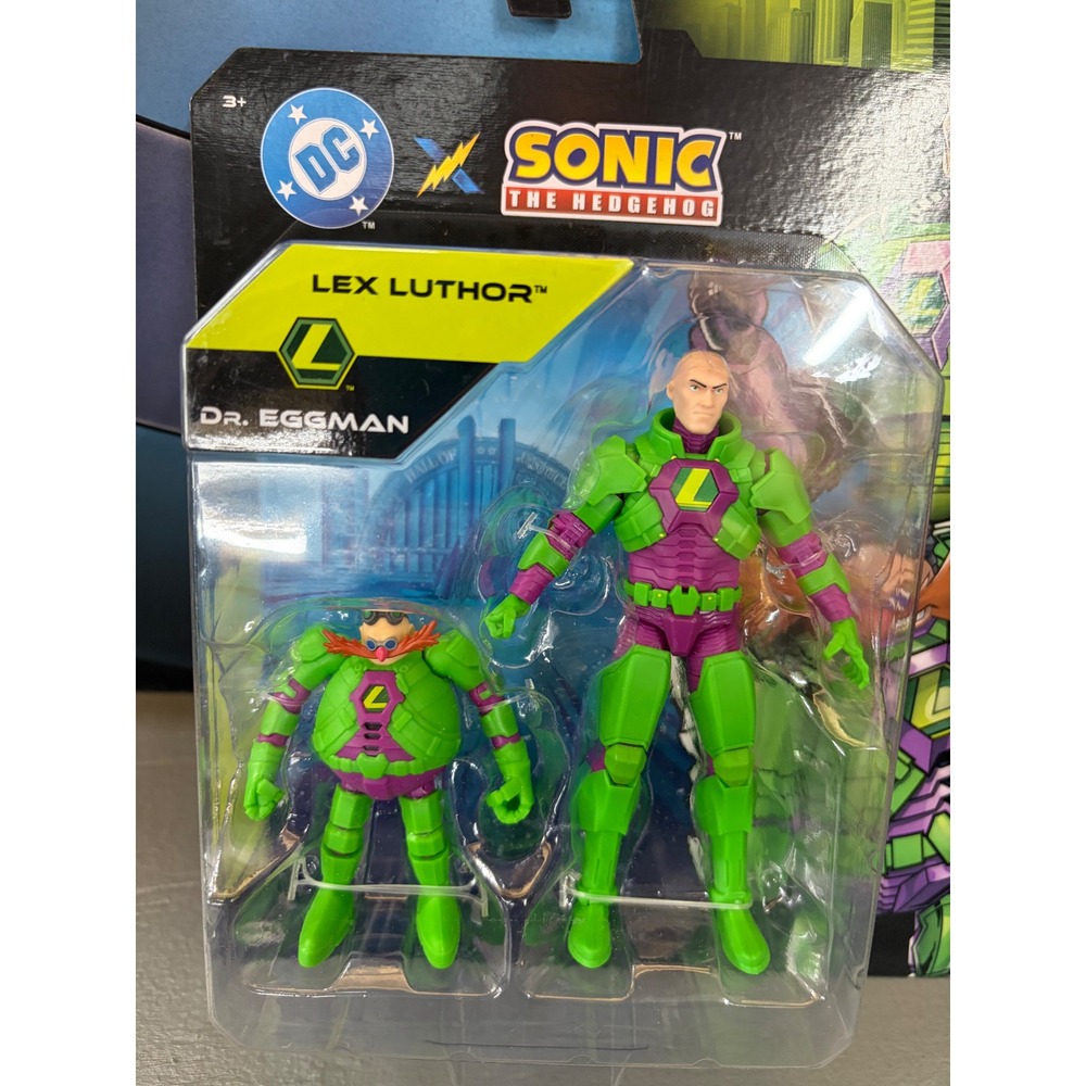 Jakks Pacific - DC / Sonic Crossover - Lex Luthor and Dr. Eggman